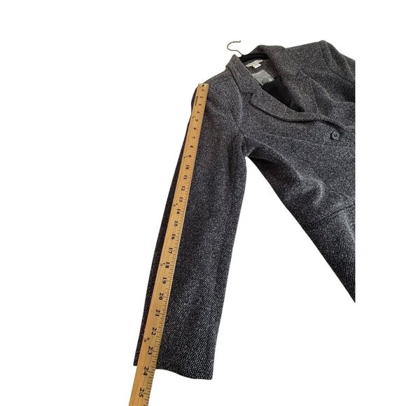 Coldwater Creek Women's Tweed Black & White Three Button Blazer Jacket Size 16 - Picture 6 of 9